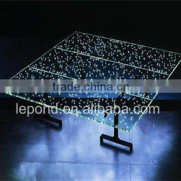 led lighted glass stage