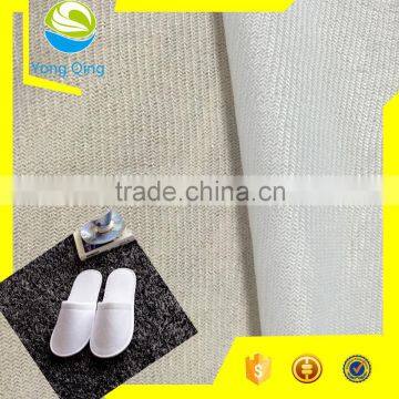 100% polyester tricot loop fabric for cheap hotel slipper