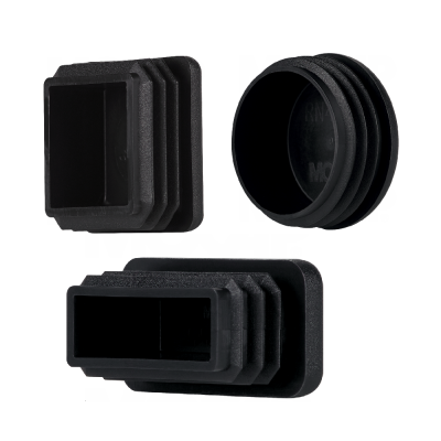 MOCAP Round square Rectangular Pipe Plastic End Caps Plugs Steel Tube Cap Plug