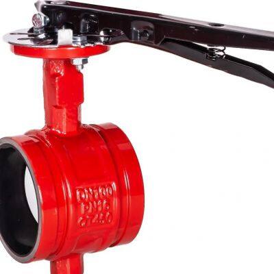 Industrial ANSI Grooved Butterfly Valve for Oil, Gas, Chemical, and Power Plant Cooling Systems