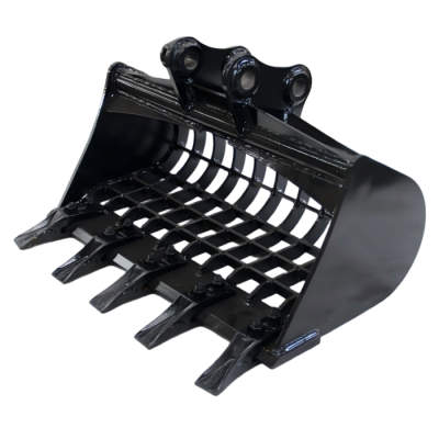 Mini Excavator Skeleton Bucket Wide 500mm Digger Sieve Buckets With Teeth