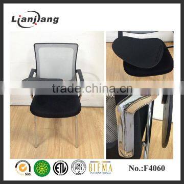 School student chair with writing tablet board arm