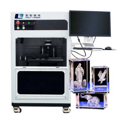 Holy Laser 3D CNC AI Laser Engraver - High Efficiency Internal Crystal Engraving Machine for Glass Acrylic Trophy