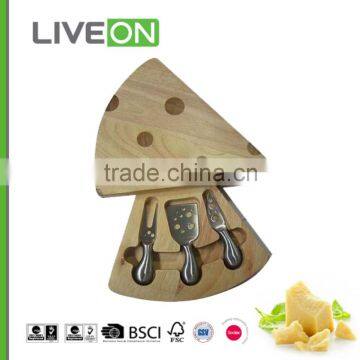 2015 popular cheese knives set with cheese cutting board