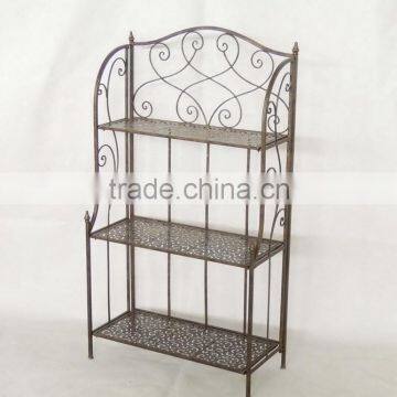 Home decoration Hot Sell Wrought Iron Book Shelf,bookcase,book rack