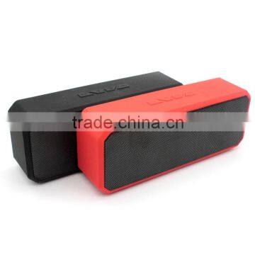 Red Square Plastic Mobile USB Bluetooth Amplifier Speaker With Led Light