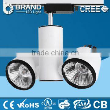 China supplier Double heads 2*12w LED Track Light COB LED Track Light 1507 led chip watte white CE/ROHS