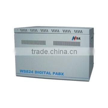 China pabx factory WS824(5D) with E1 for large phone system solution