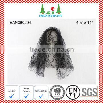 Black veil as halloween accessory