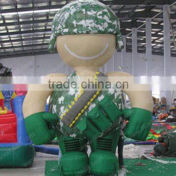 advertisement soldier inflatable cartoon