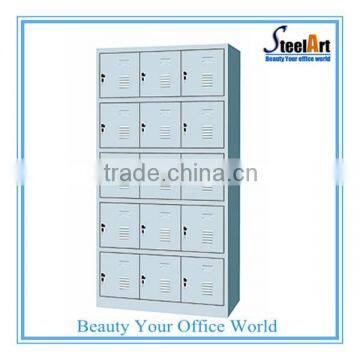 15 doors steel bank locker