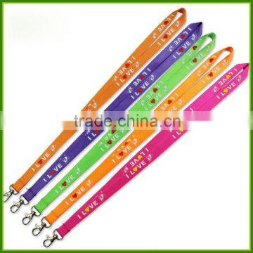 Custom Screen Printing Exhibition LOGO Nylon Lanyards Work Permit Card Lanyard Mobile Phone Rope Lanyard photo-2