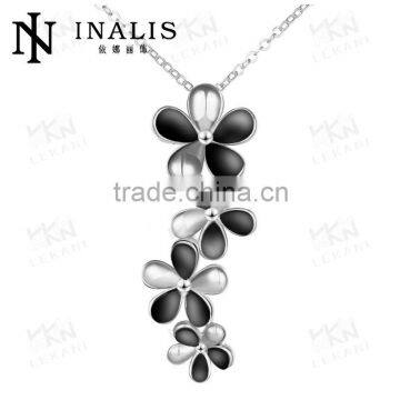P:4.6X1.7CM Hot Sale Leaves Combination Gold Plated Necklace photo-4