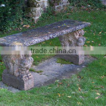 Retro Style Landscaping Patio Furniture Magnesium Oxide Garden Bench