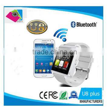 U8 Bluetooth Smart Watch U Watch 2 with ALTIMETER Phonebook Call MP3/ Alarm For Samsung S6 S5 NOTE 4 Andriod Phone and iPhone 6
