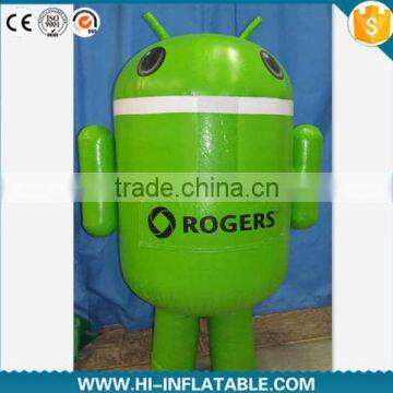 2015 popular advertising inflatable android cartoon,inflatable moving android cartoon