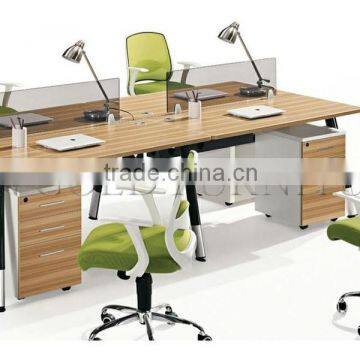 High-end Aluminum Partition Office Cubicle Wooden Furniture ( SZ-WS411)