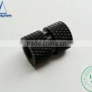 knurled nut 9 13 internal thread m5 black zinc screw with internal thread