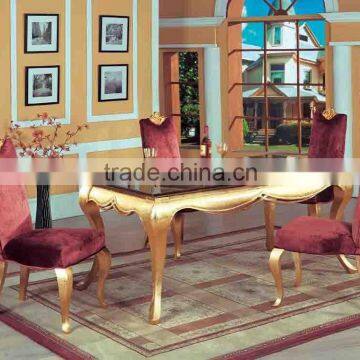 Antique classical dining table and chair set D1026