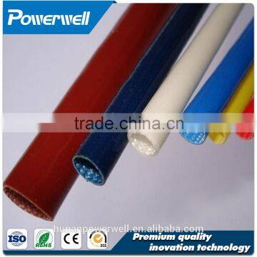 High temperature silicone rubber coated braided fiberglass sleeving,high temperature fiberglass sleeving