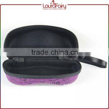 Laura Fairy Cheap Price Fashion Custom Purple Alphabet Print Sunglasses Case With Zipper photo-3