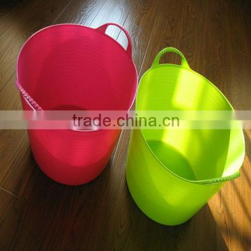 2015 new type plastic garden bucket,flexible plastic garden bucket