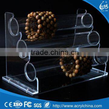 Acrylic bracelet display props/ Buddha beads Desktop display series/perspex jewelry display rack