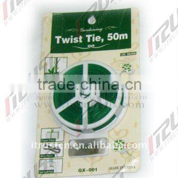 garden twist tie, soft wire tie, twist wire tie