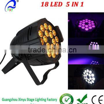18 светодиодов 10 Вт Par 64 DMX512 Смеситель цветов стробоскоп для сцены, дискотеки, DJ-шоу, свадеб, вечеринок, шоу, концертных выступлений