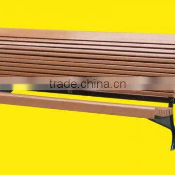 easy installation and non-fade wood plastic composite garden bench