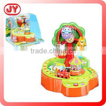 Funny design plastic electric toy race track for kids