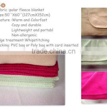 solid color cheap wholesale soft blanket