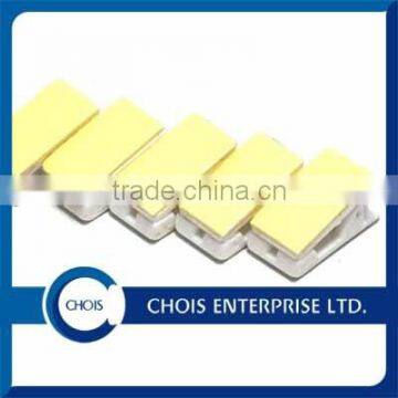 Ribbed Thumb-Grip White Pressure-Sensitive Plastic Clips With Adhesive Back 5735-3008 photo-5