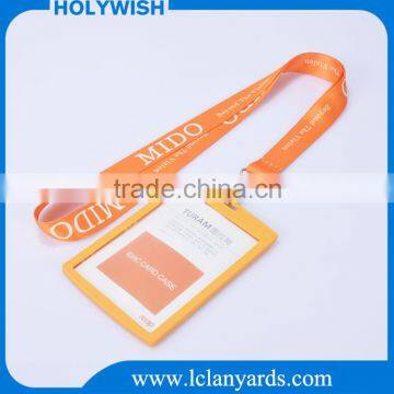 Wholesale polyester neck lanyard with id card holder