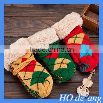 HOGIFT Children thick knit with rope gloves,Baby fingerless lattice gloves,Christmas Gifts Gloves