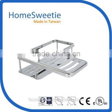 Stainless Steel L Shape Bathroom Corner Wall Shelf for Hotel and Home