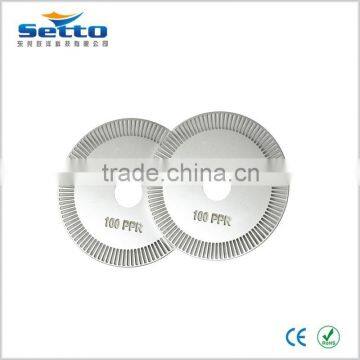 Etching absolute rotary encoder disk