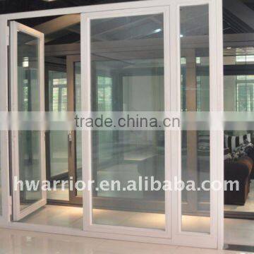 Powder coated aluminum glass doors