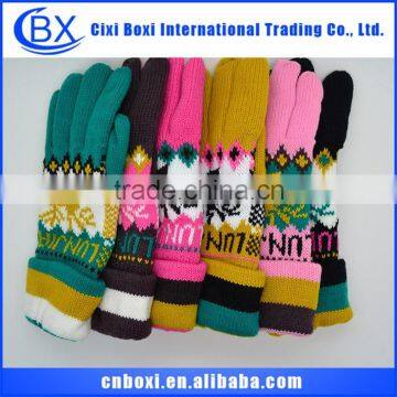 Warm comfortable Christmas custom gift ladies' glove