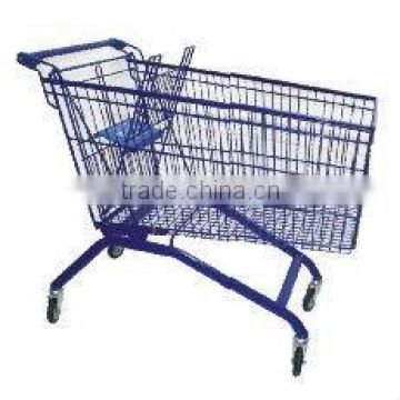 Dachang Factory Shopping Trolley 90/100/130/180 Litre Powder coating or Chrome Plating with baby chair