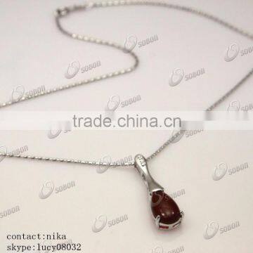 Hot Sale 925 Silver Jewellery Necklace, Wholesale Hot Agate Pendant 925 Silver Jewellery Necklace Quality Choice photo-4