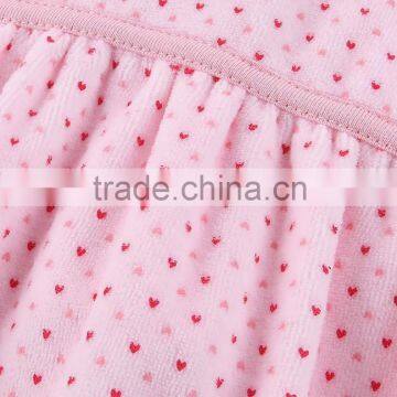 2016 Lovely Design Long Sleeves Baby Girl Winter Velour Romper photo-4