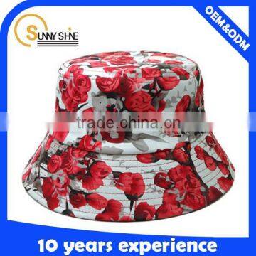 Sunny Shine bucket wholesale custom print Floral cheap bucket hats