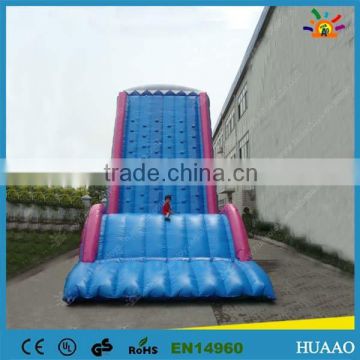 kids soft inflatable climbing wall outdoor playground and slide combo