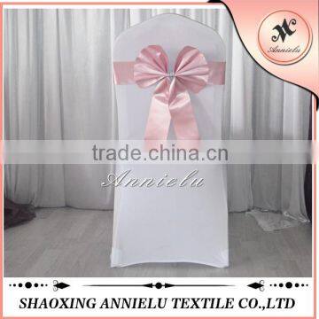 Blush fancy chair sashes for weddings