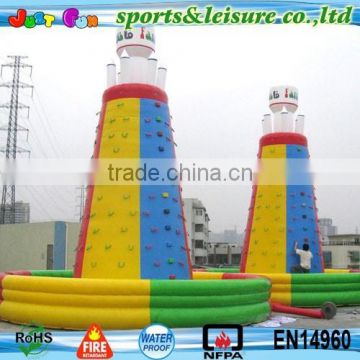 mobile giant used rock climbing wall inflatable commercial grade