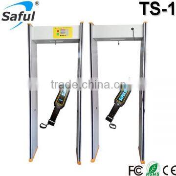 Easy operation portable 4 zones walk through metal detector