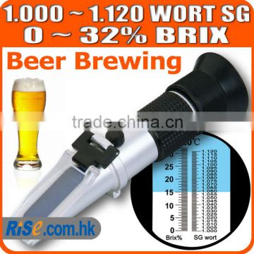 0~32% Sugar Wine Beer Fruit Specific Gravity Homebrew Brix Wort SG Refractometer