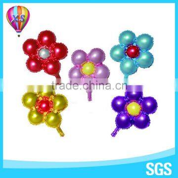 2016five-petaled flower foil balloon for party and wedding decoration and kids'toy