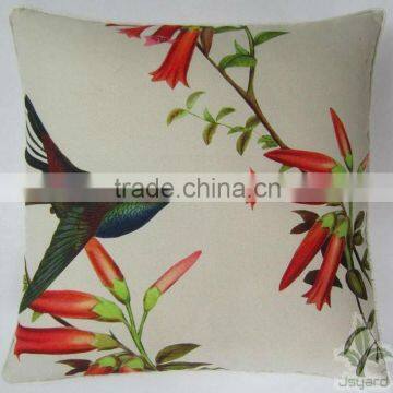 100% polyester bird print cushion